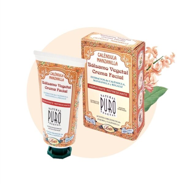 Balsamo vegetal y crema facial Caléndula y Manzanilla - Natural Puro Vegetal - Imagen 2